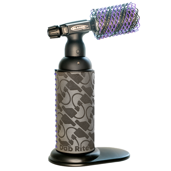 Dab Rite Logo Pattern Torch Sleeve - Purple